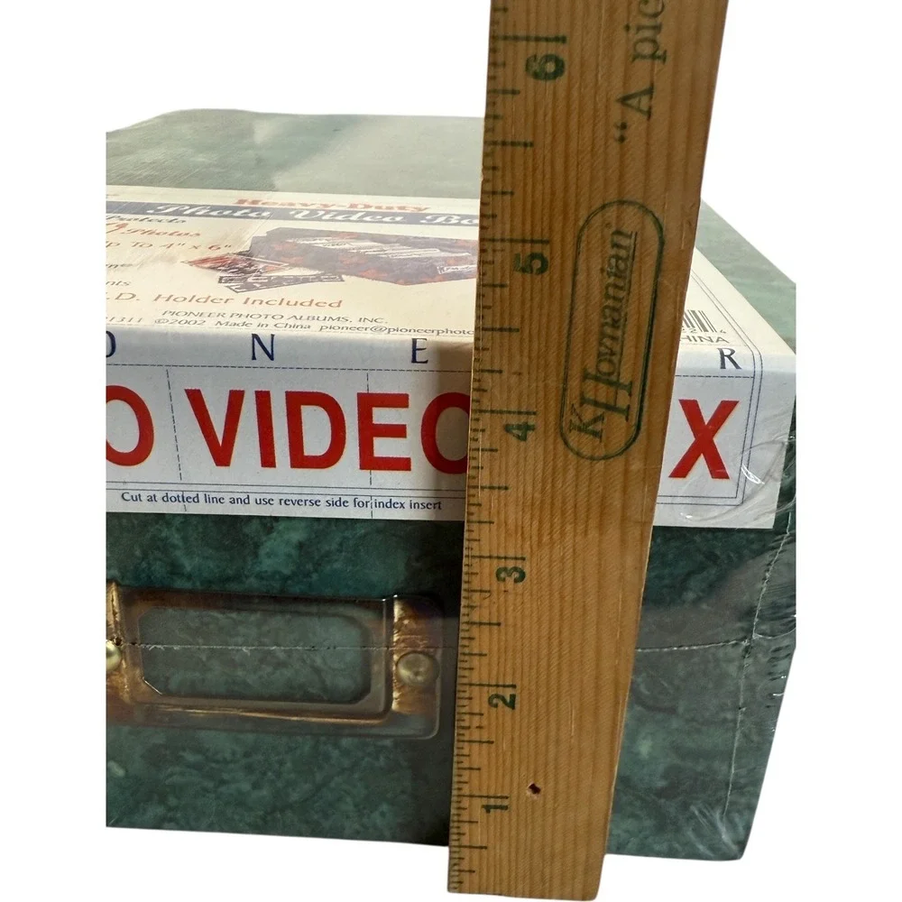 Vintage Pioneer Heavy Duty Photo Video Box Stores Protects 1100 Photos Acid Free